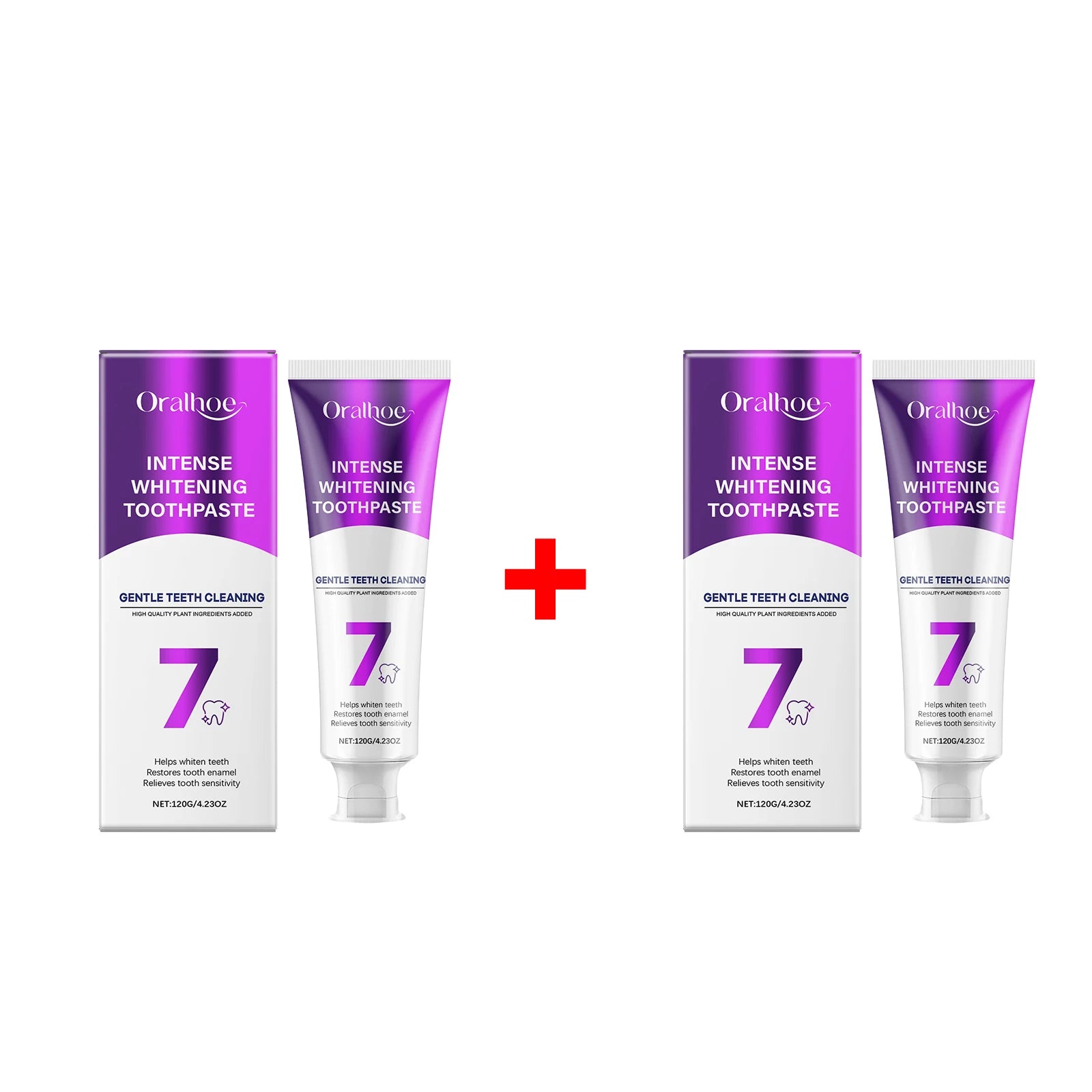 Oralhoe Whitening Toothpaste Stain Removal Plaque Enamel Repair - 14