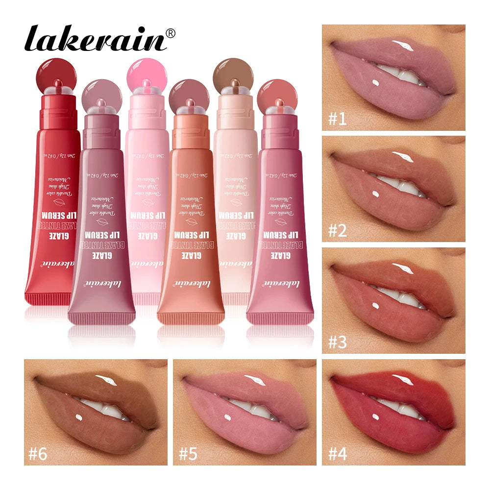 Lakerain Tinted Lip Serum Gloss Moisturizing Balm - 3