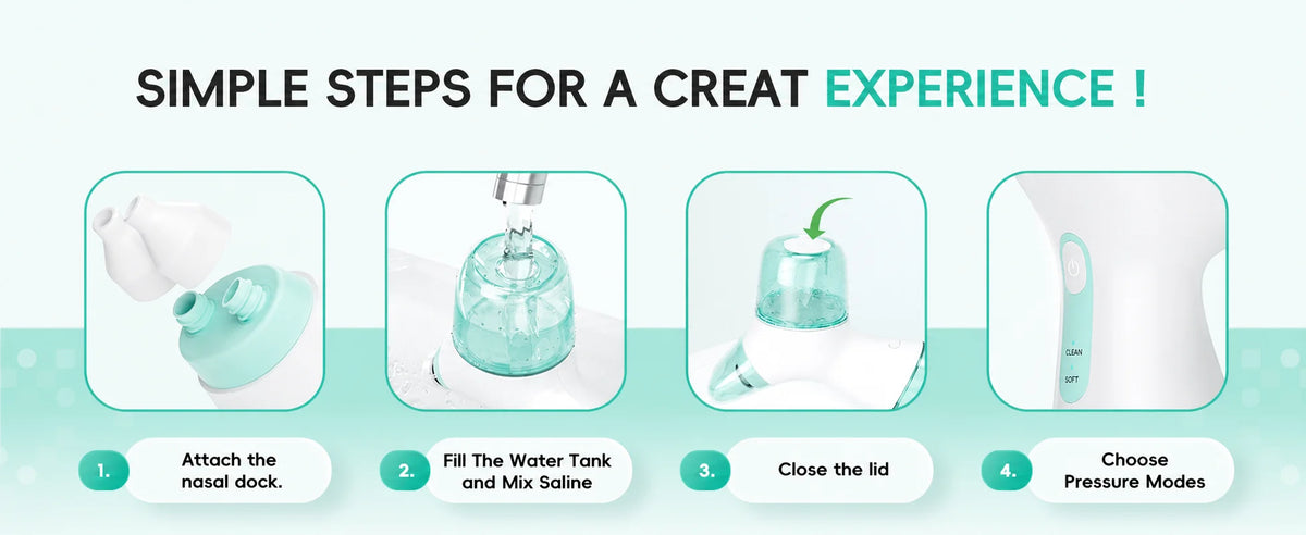 Mornwell Electric Nasal Irrigator Sinus Rinse Machine