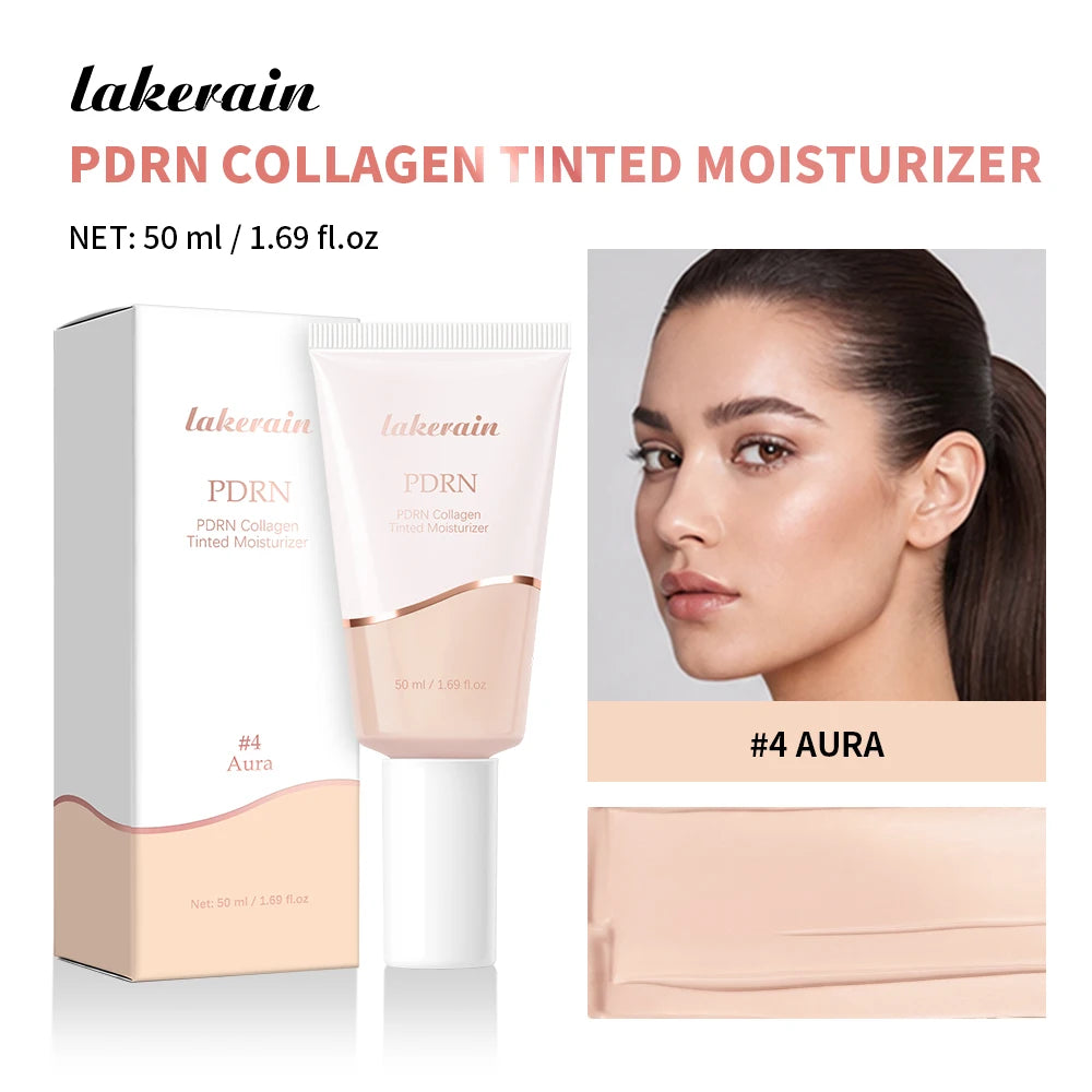 PDRN Collagen Tinted Moisturizer Radiant Glow Foundation Makeup
