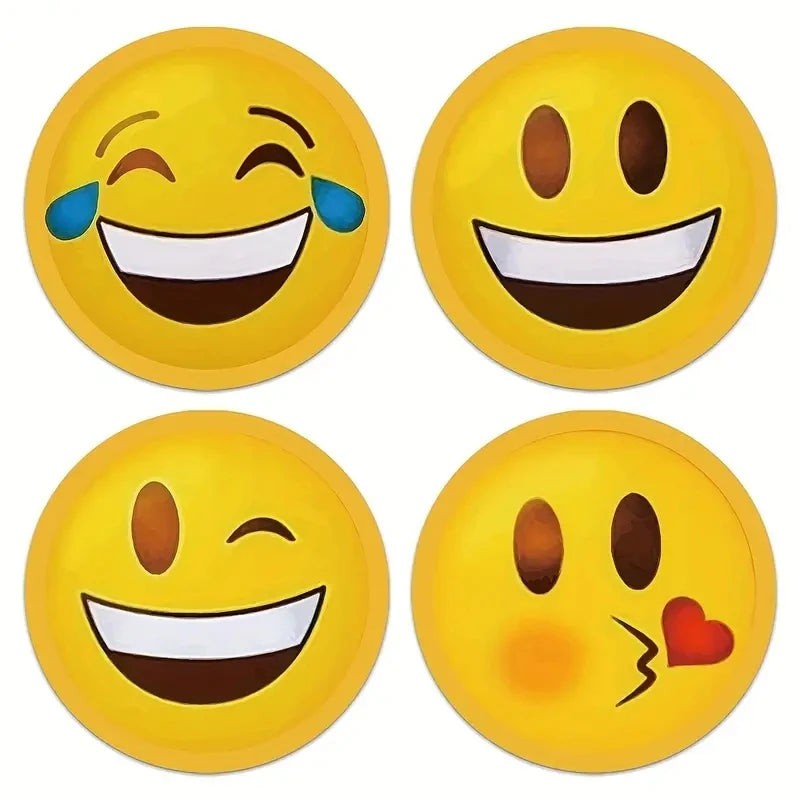 500 Pcs Emoji Sticker Roll Reward Labels for Kids Crafting and Parties - 9