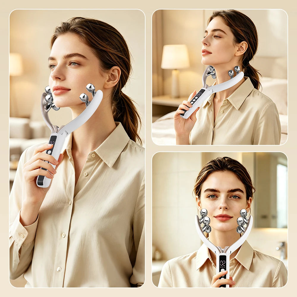 Electric Facial Massager Roller Skin Care Beauty Tool - 5
