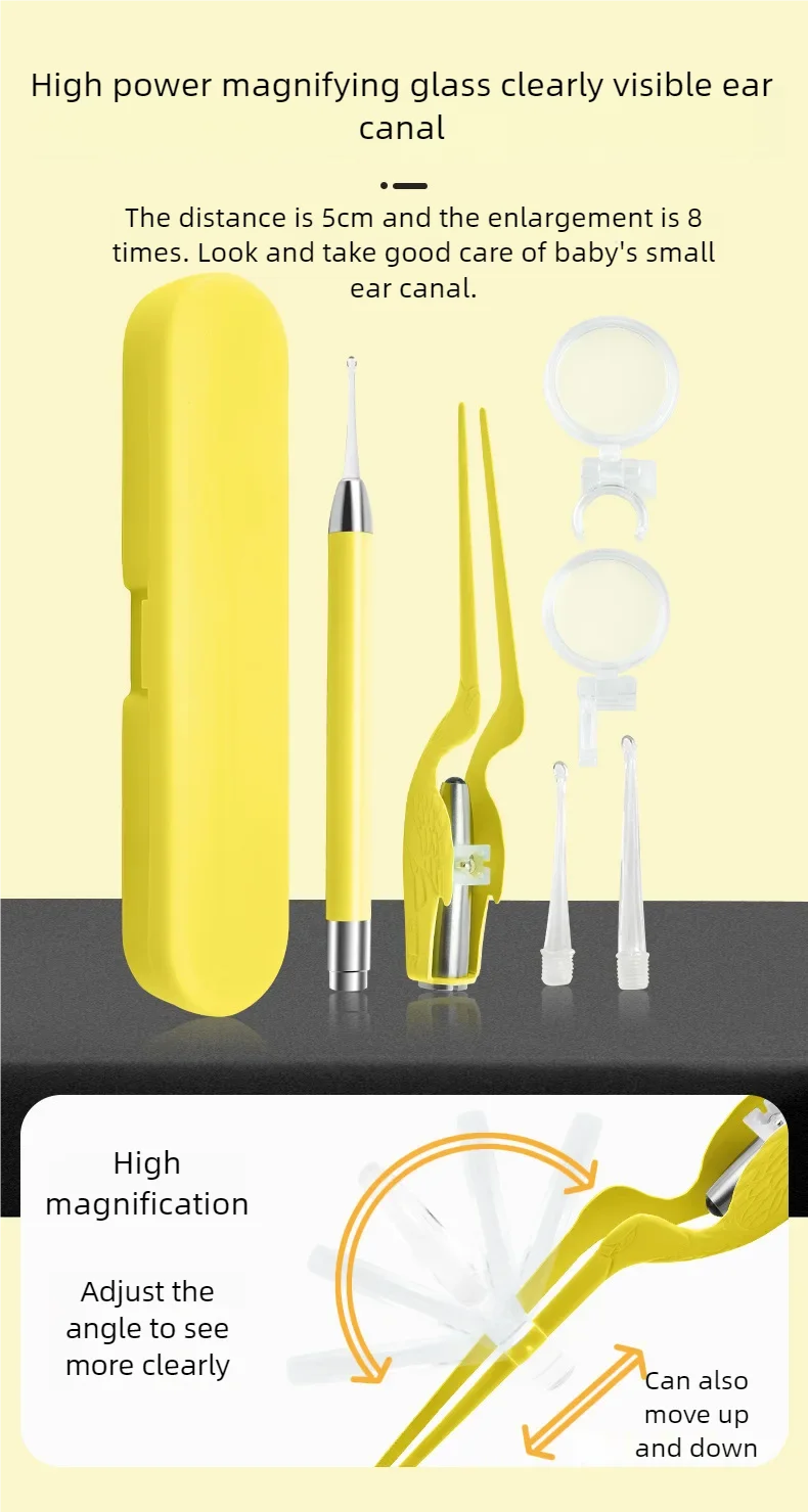 LED Ear Wax Removal Kit Ear Cleaner Tool Set