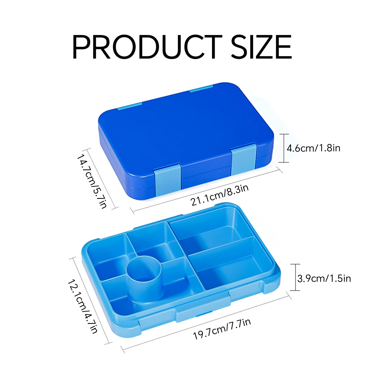 1100ml Leakproof Bento Lunch Box Microwavable Tritan Food Container