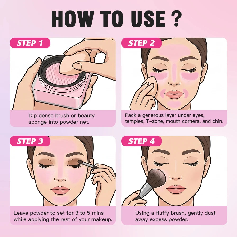 Loose Baking Setting Powder Matte Oil Control Face Makeup