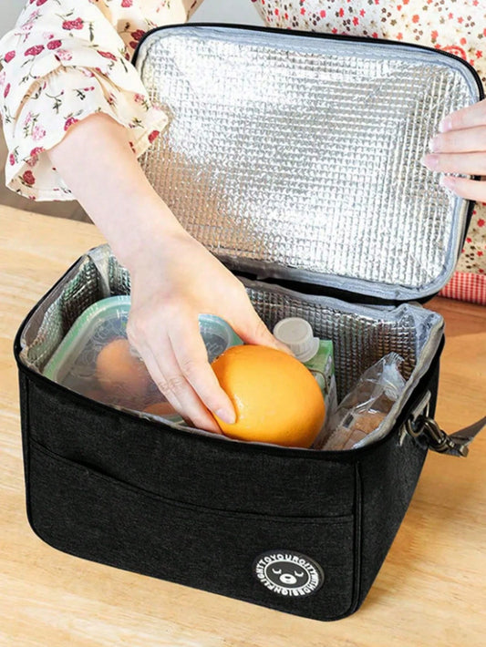 Insulated Lunch Bag Thermal Tote Cooler Box for Office Work and Travel