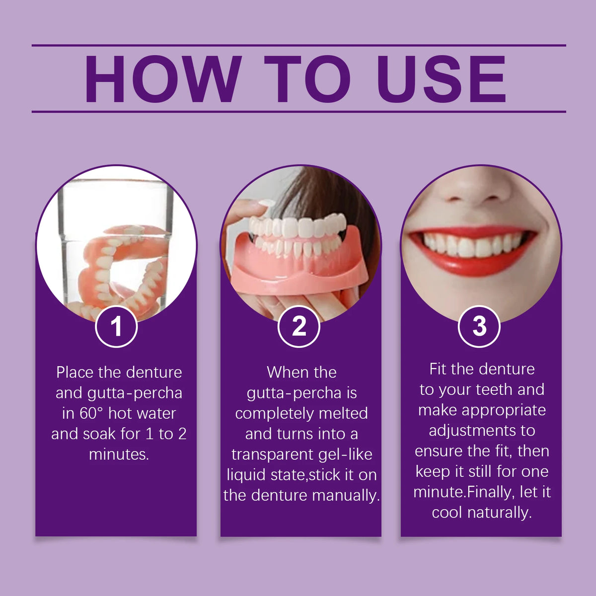 Cosmetic Denture Set Instant Smile Upper and Lower Teeth Cover