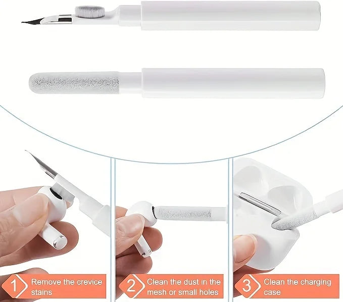 Bluetooth Earbuds Cleaning Pen Multipurpose Earphone Case Dust Brush - 8