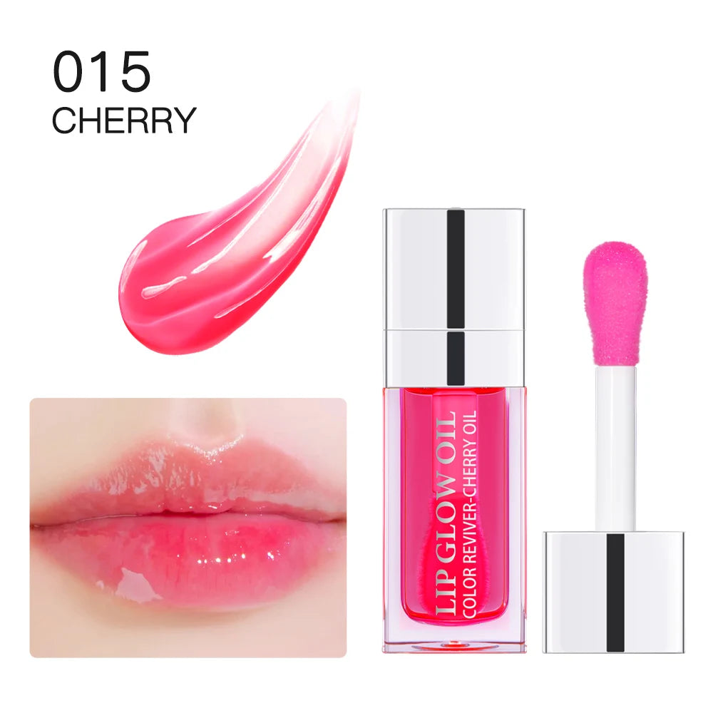 Lip Oil Plumping Gloss Crystal Jelly Moisturizing Tinted Lip Plumper - 33