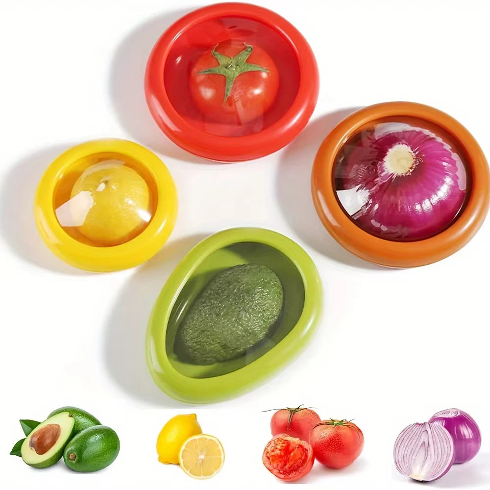 Silicone Food Huggers and Fruit Vegetable Preservation Storage Set
