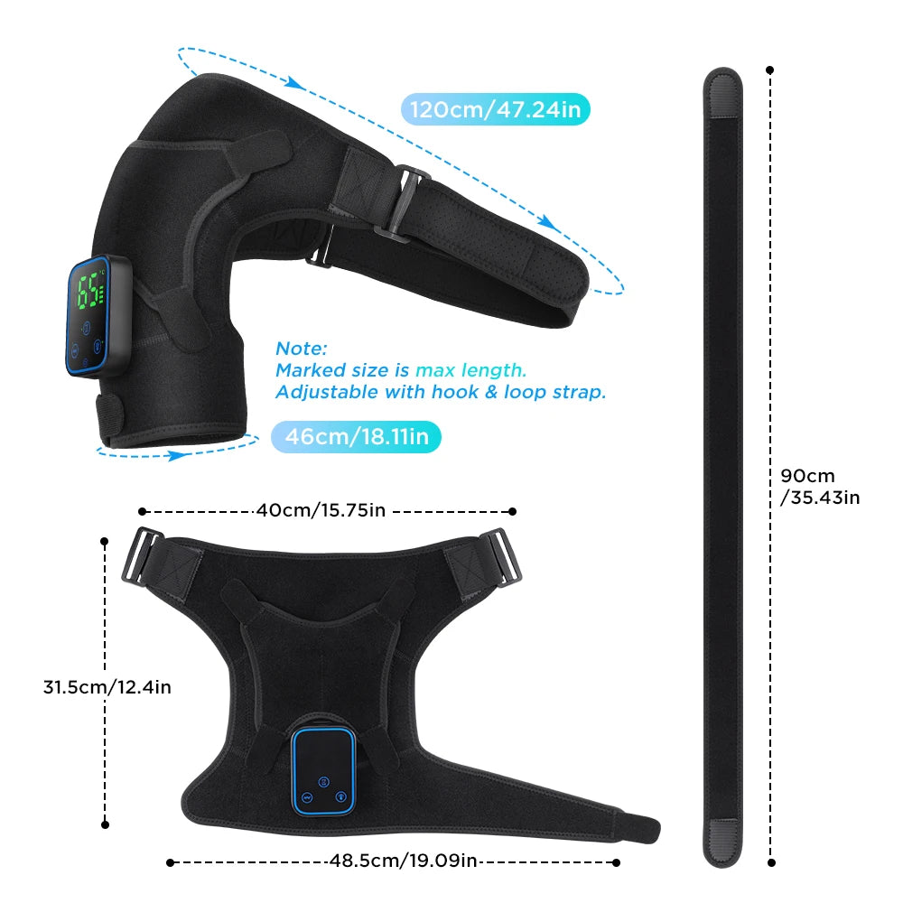 Smart Cordless Shoulder Heating Massager Electric Brace