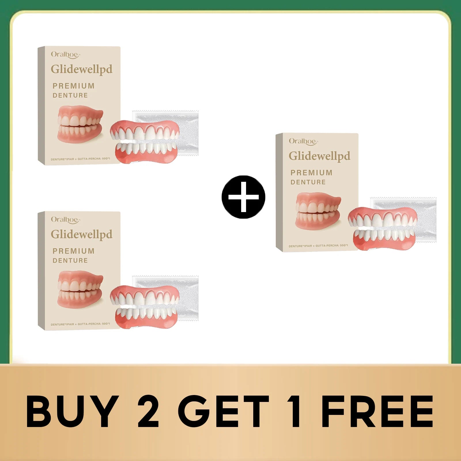 Silicone False Teeth Dentures Flexible Cosmetic Denture Reliner Kit - 17