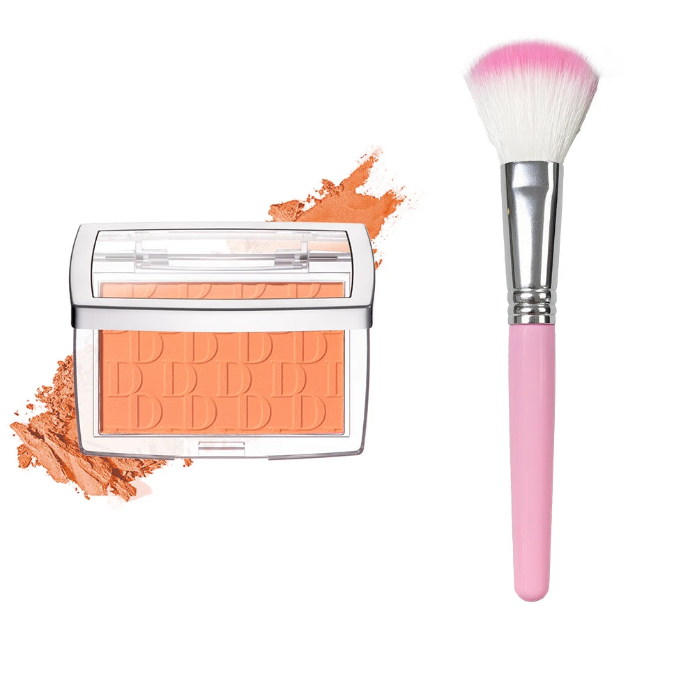 Matte Embossed Blush Palette and Brush Set - 30