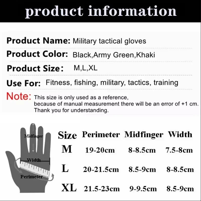 Tactical Half Finger Gloves Hard Knuckle Combat Airsoft Hunting Gear