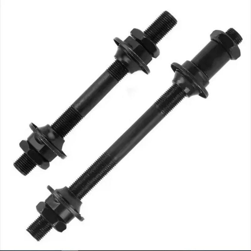 Mountain Bike Hollow Hub Shaft Quick Release Steel Axle Front Rear Set - 1