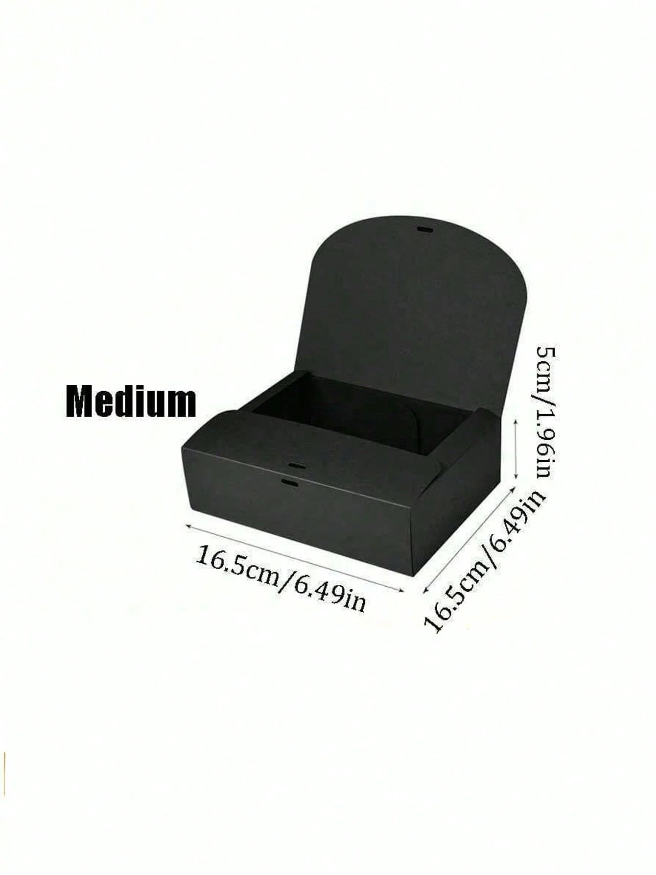 4 Pack Black Gift Boxes with Lids Elegant Wedding and Party Favor Boxes - 8