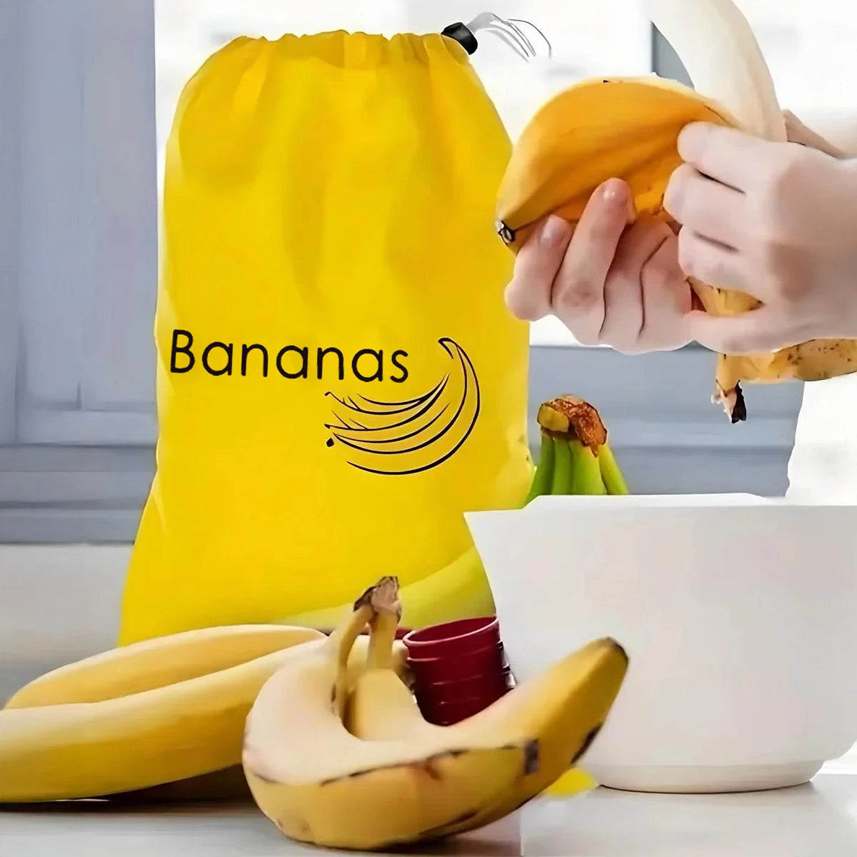 Insulated Banana Storage Bag Fresh Keep Fruit Keeper Container - 4
