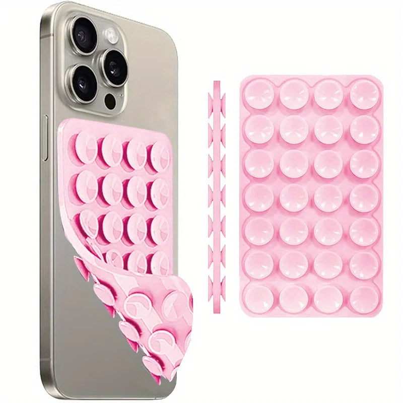 Double Sided Silicone Suction Cup Phone Holder Anti-Slip Stand Mount