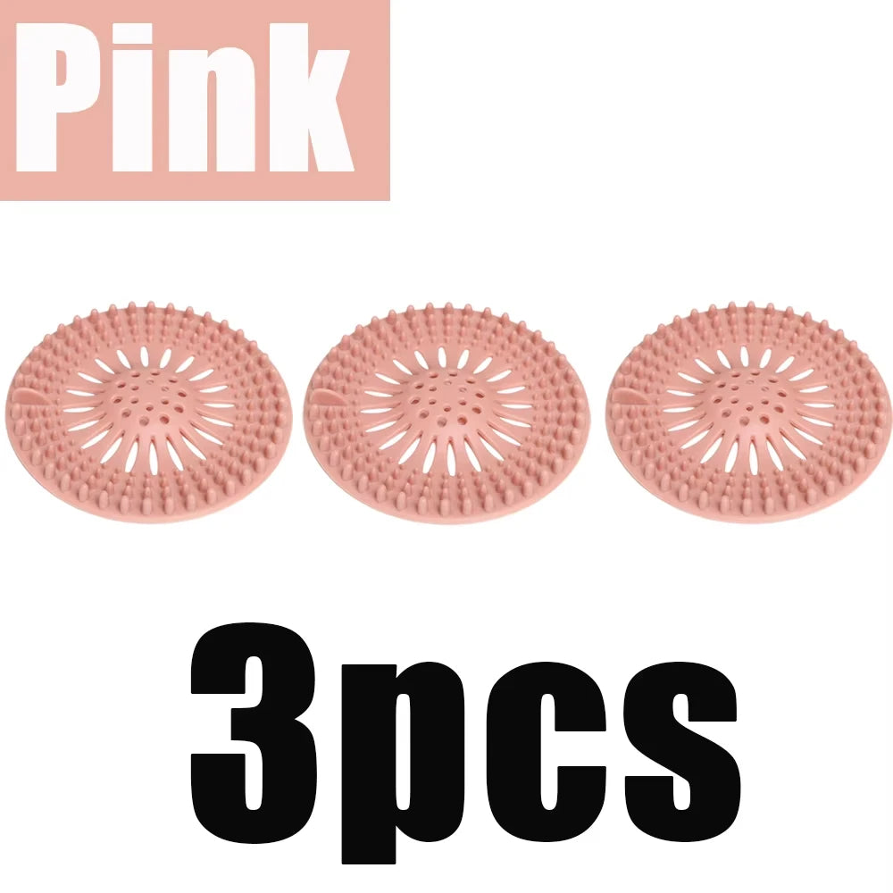 Silicone Sink Strainer Hair Catcher Drain Protector for Shower Bathtub - 14