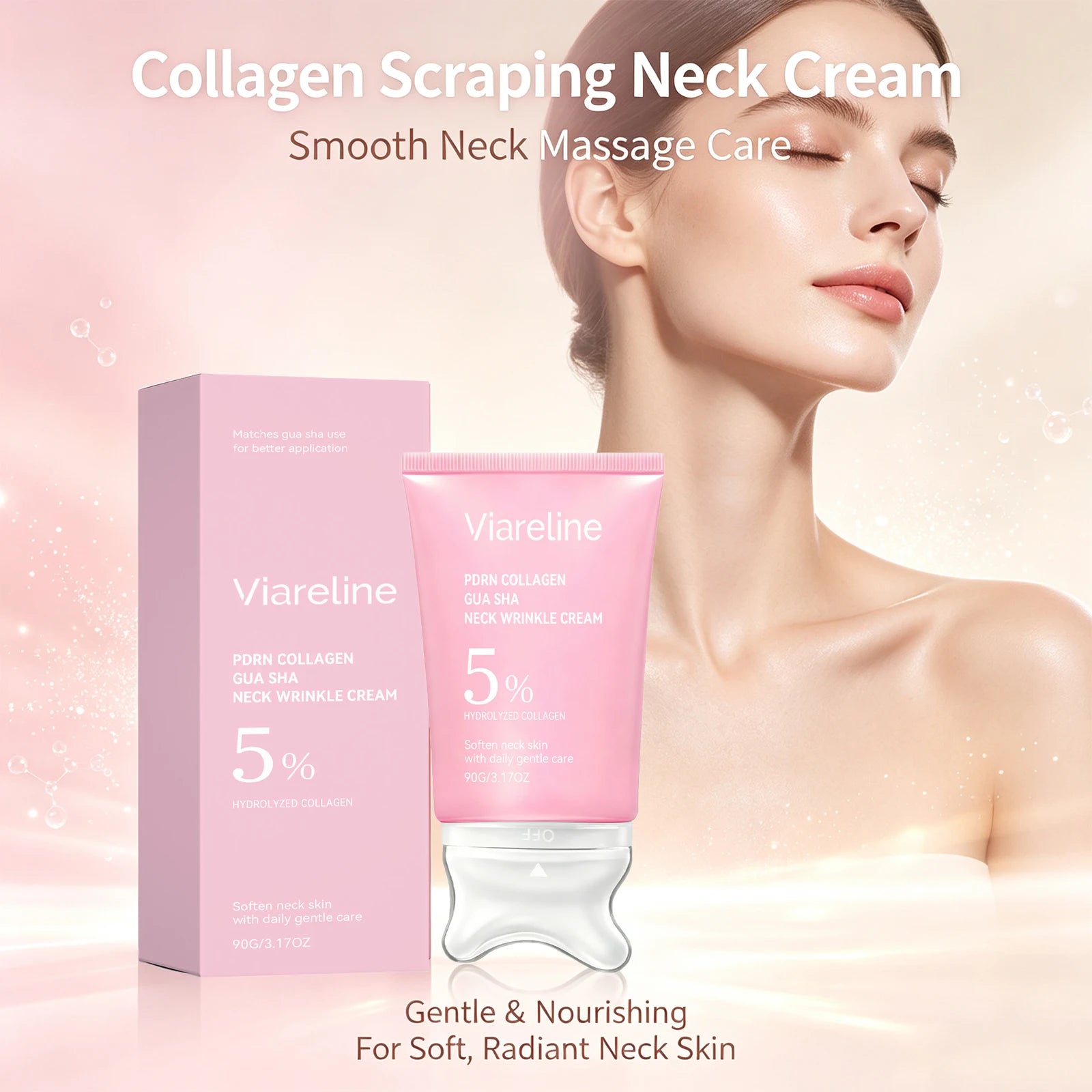 Collagen Neck Cream Firming Hydrating Anti Aging Moisturizer - 3