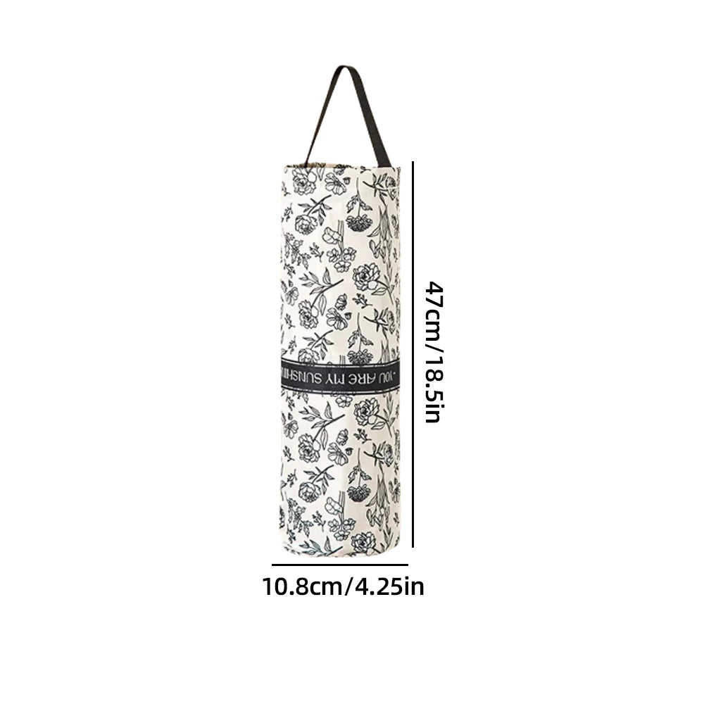 Wall Mounted Grocery Bag Dispenser Plastic Bag Storage Organizer Holder - 6