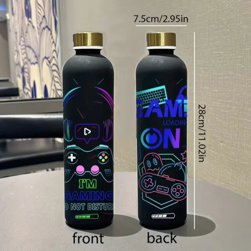3D Printed Gaming Water Bottle Large Capacity Portable Sports Flask