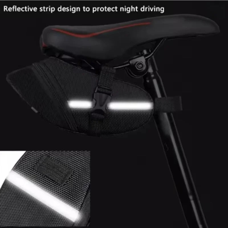Bicycle Saddle Bag Rainproof Cycling Seat Tail Pouch Storage Accessory - 5