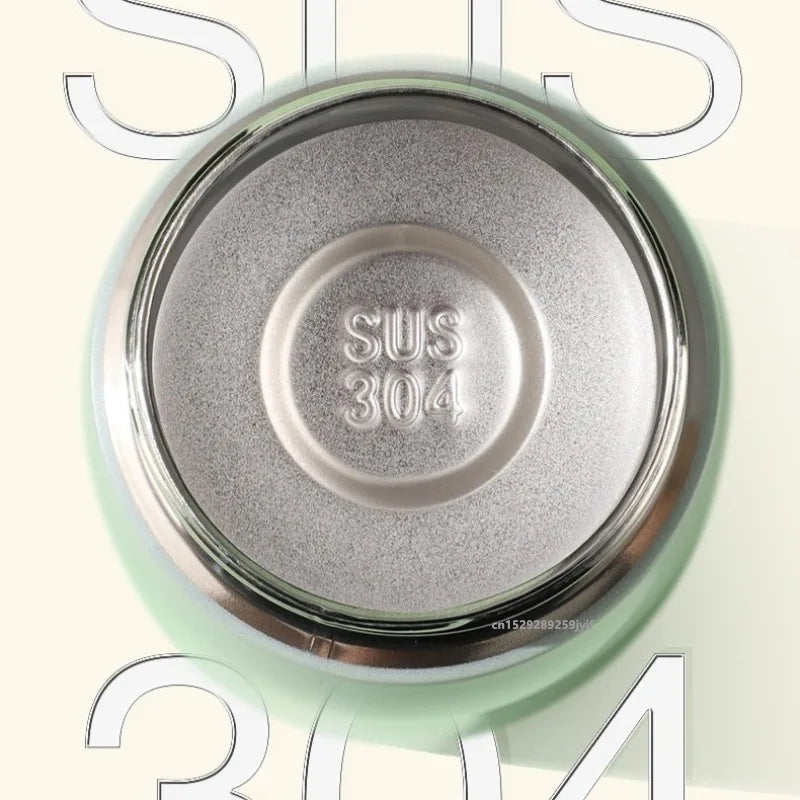 Stainless Steel Thermal Kids Water Bottle Vacuum Insulated Straw Mug