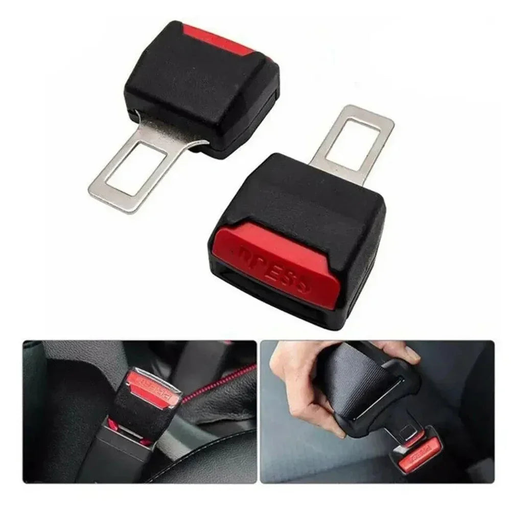 2Pcs Car Seat Belt Extender Buckle Safety Lock Extension Converter - 8