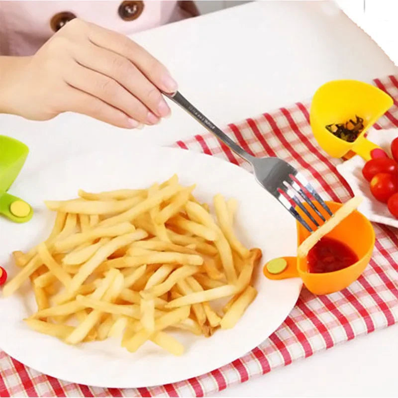 Dip Clip Bowls Set Plate Side Containers for Sauce and Seasoning