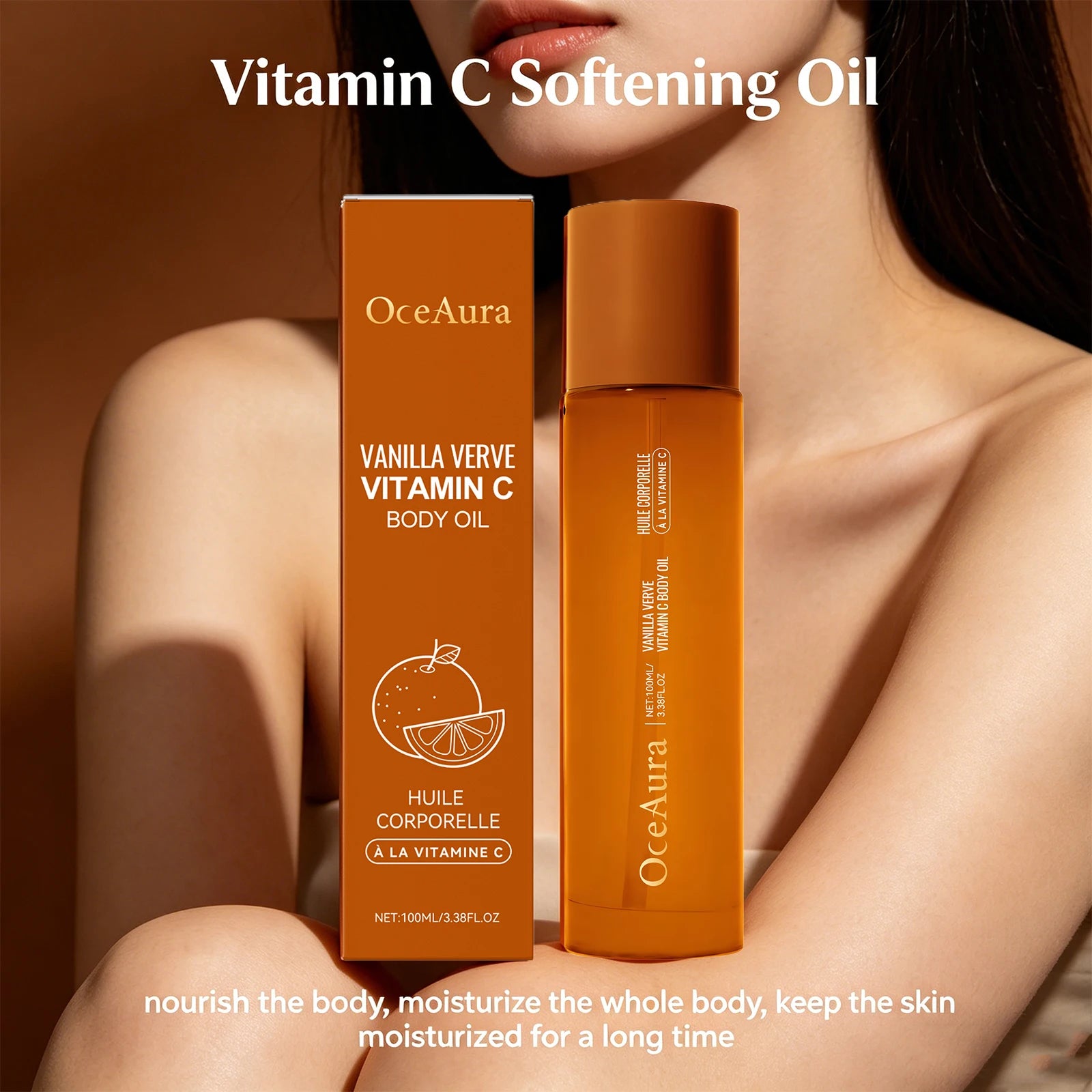 Vitamin C Body Oil Hydrating Antioxidant Massage Oil - 1