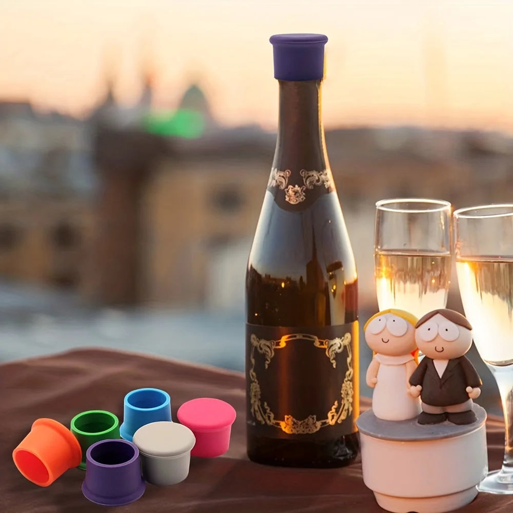 Reusable Silicone Wine Bottle Stopper Leak Proof Fresh Keeping Cap