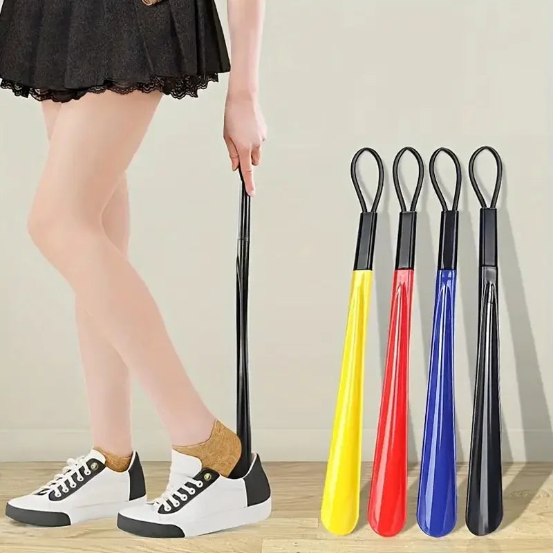 Long Handle Shoe Horn Durable Plastic Shoe Lifter and Helper Tool - 8