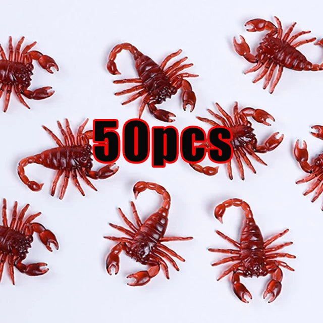 50pcs Realistic Fake Bug Prank Set Halloween Party Decor Props - 31
