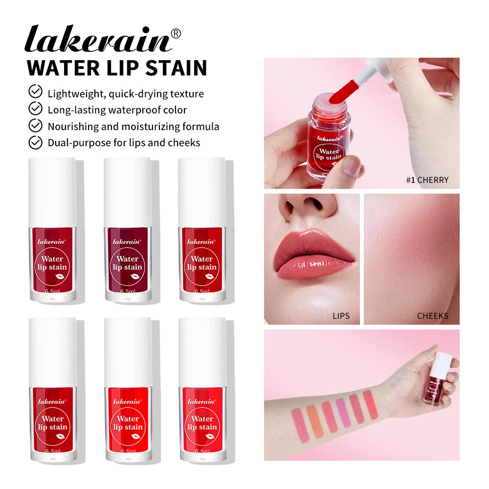 Lakerian Water Lip Stain Moisturizing Lip Glaze Ink Cosmetics - 1