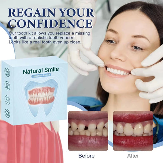 Silicone Fake Teeth Natural Cosmetic Dentures Smile Enhancer