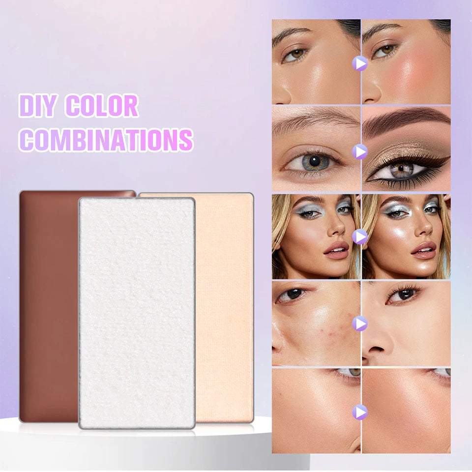 Lakerain Magnetic Mermaid Eyeshadow Makeup Palette DIY Beauty Kit