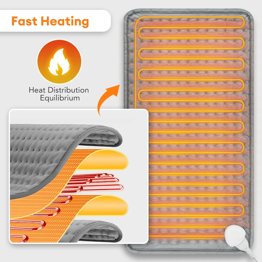 Electric Heating Pad Fast Heating Thermal Mat Back Pain Relief