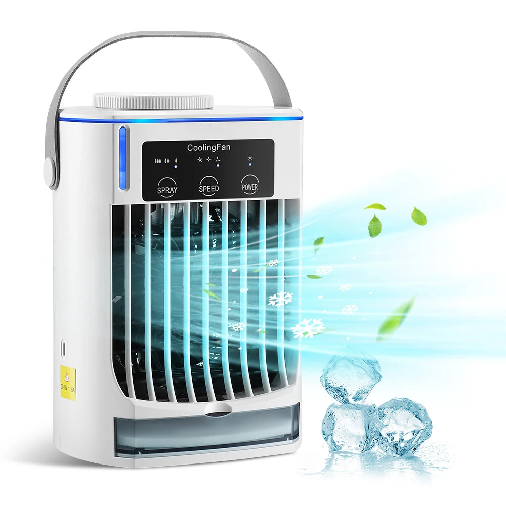 Portable Air Conditioner Fan USB Mini Cooler Humidifier - 17