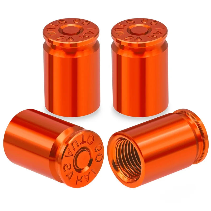 4PCS Bullet Valve Stem Caps Aluminum Tire Air Caps for Car Truck Bike - 9