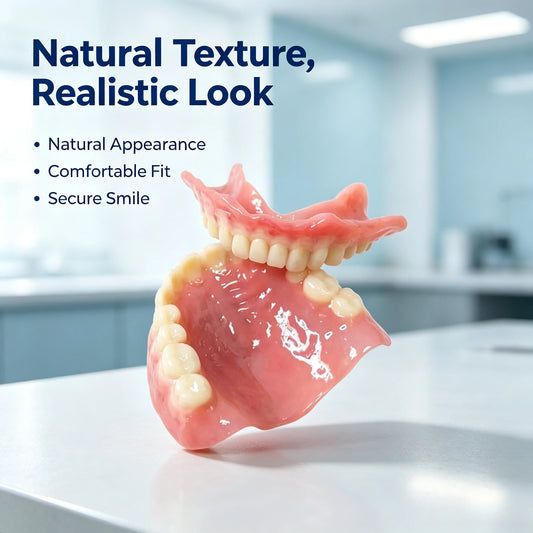 Realistic Full Denture Set Temporary False Teeth Veneers