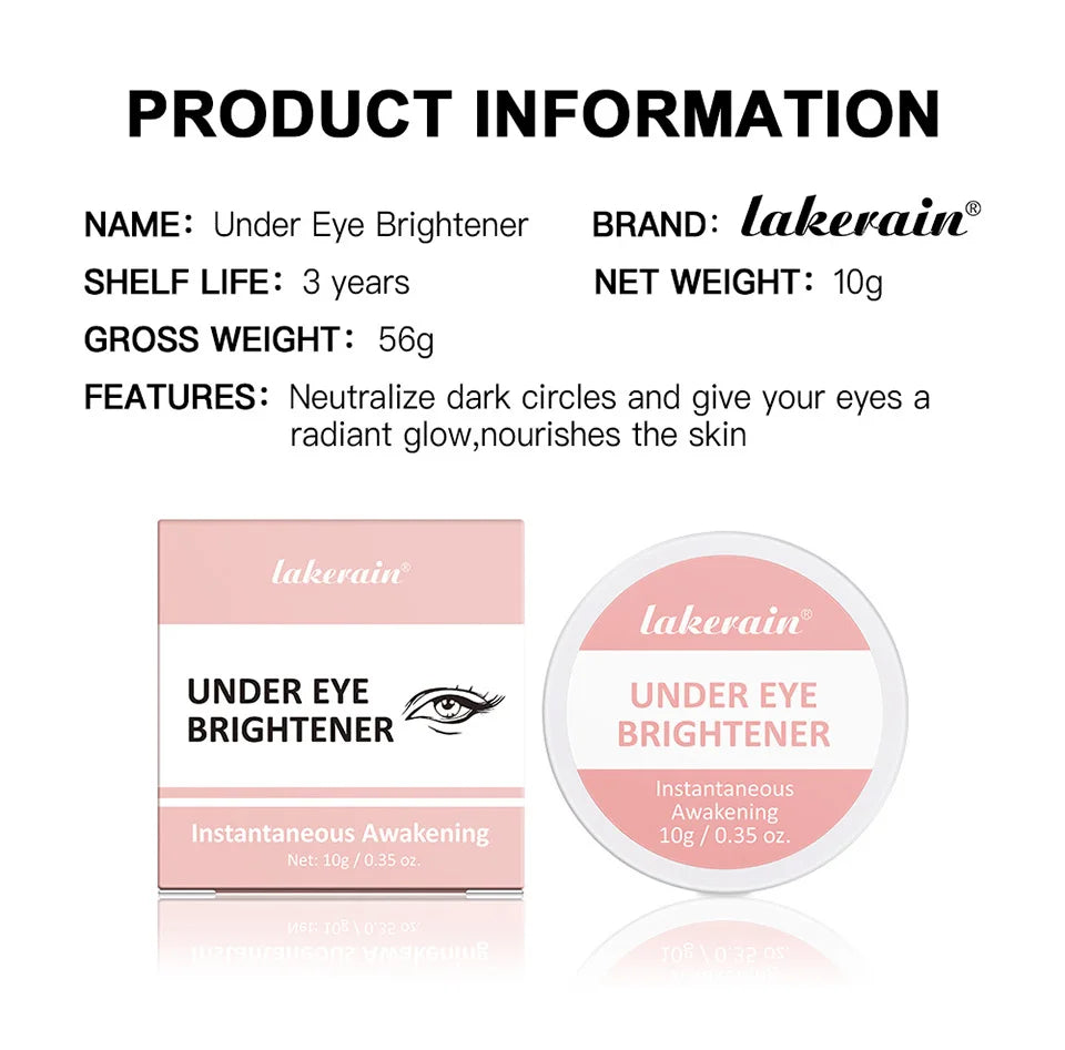 Lakerain Under Eye Brightener Hydrating Concealer Cream - 16