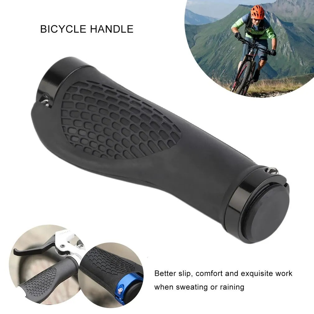 Ergonomic MTB Bicycle Handlebar Grips Anti Slip Rubber Lock On Grips - 3