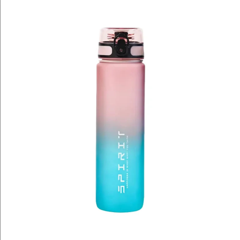 Leak Proof Sports Water Bottle Portable Gym Fitness Jug 500ml 1000ml