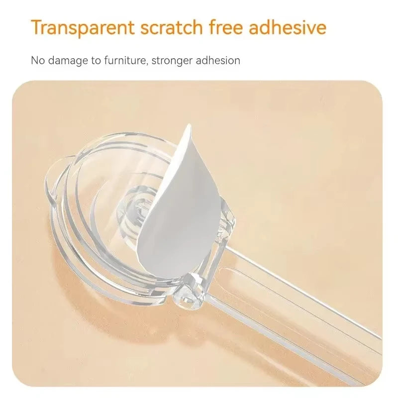Child Safety Cabinet Locks Transparent Anti Pinch Strap Security Latches - 8