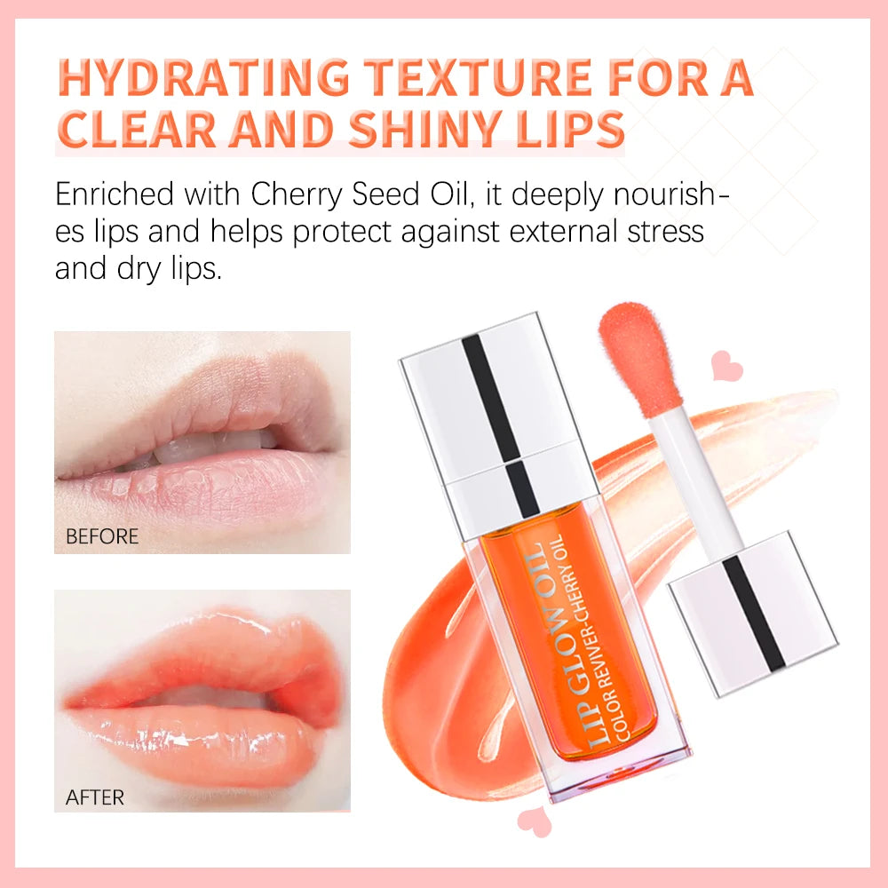 Lakerain Crystal Jelly Moisturizing Lip Oil Gloss Tinted Plumper