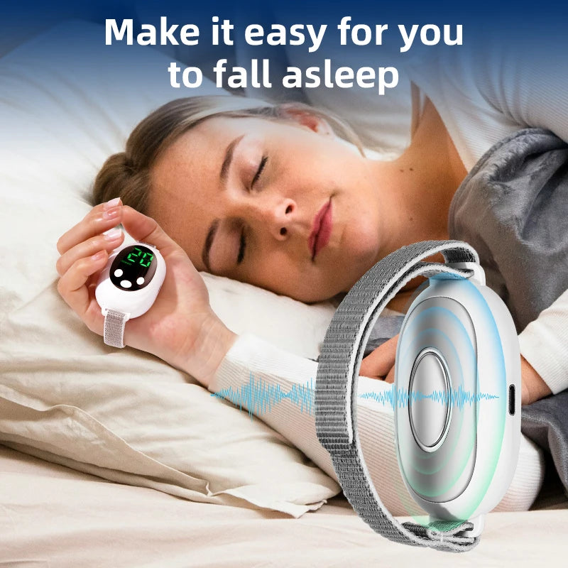 Microcurrent Sleep Aid Device EMS Insomnia Relief Palm Massager