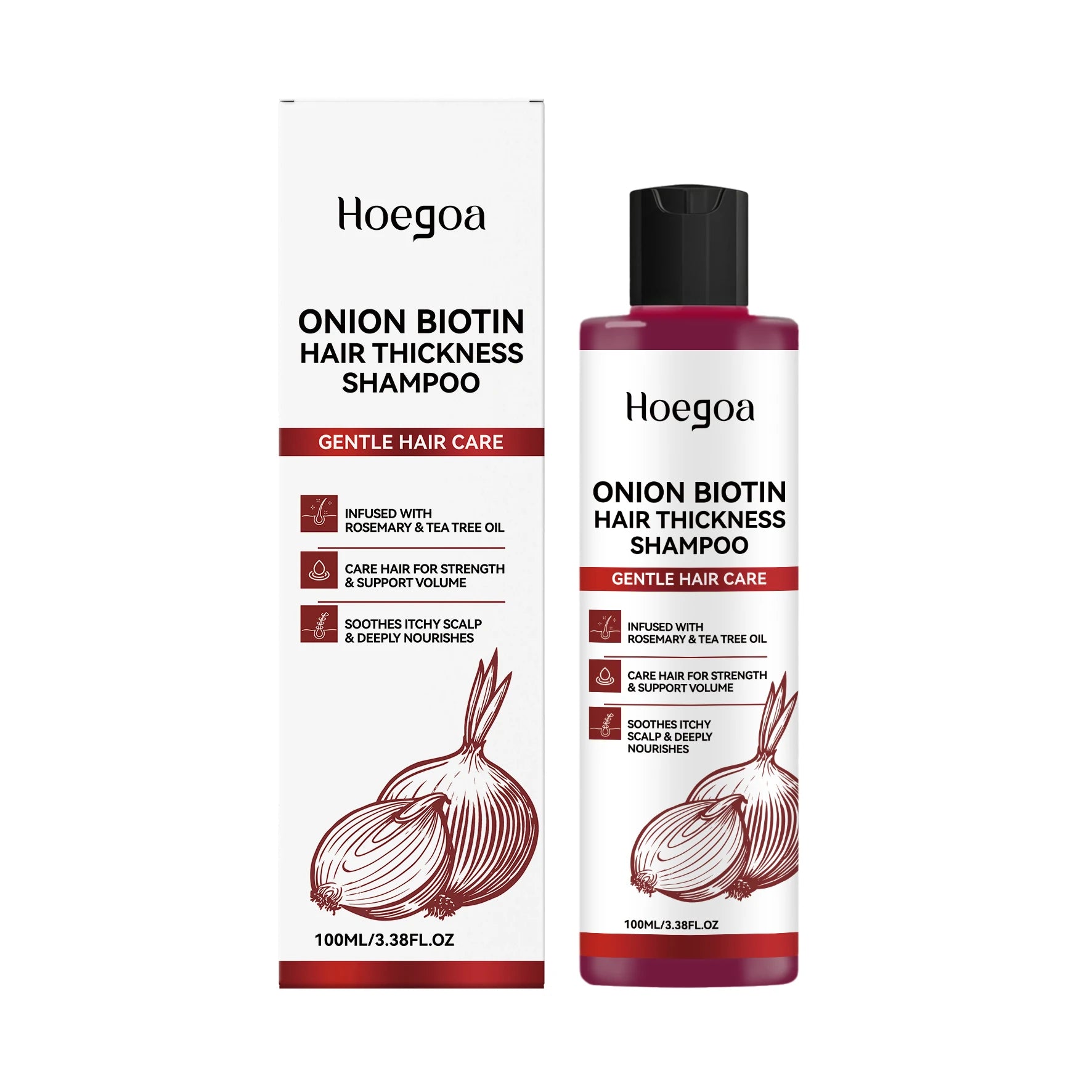 Onion Biotin Shampoo Nourishing Anti Hair Loss Scalp Cleanser - 20