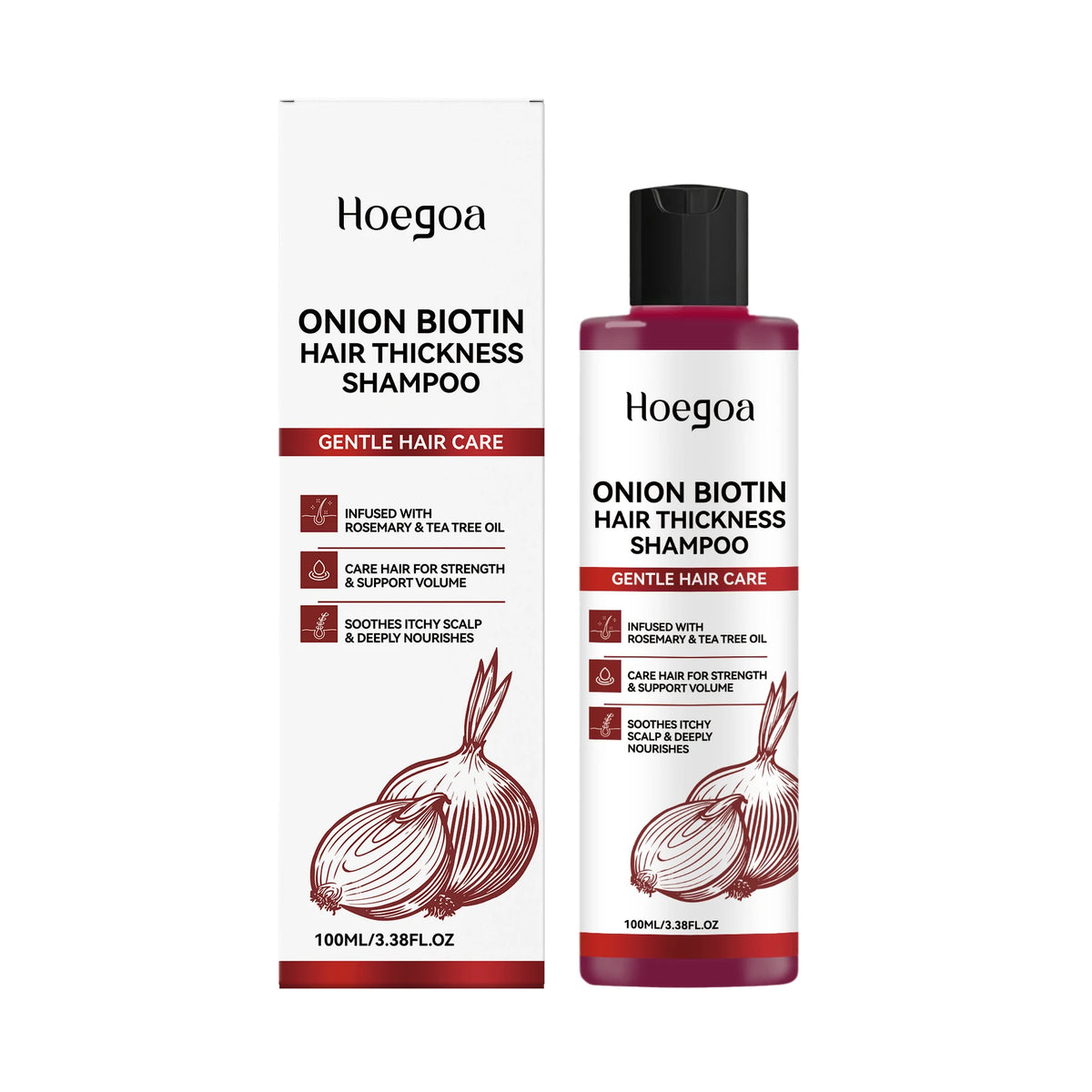 Onion Biotin Shampoo Nourishing Anti Hair Loss Scalp Cleanser
