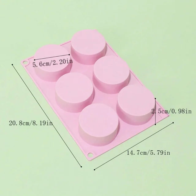 Silicone Donut Mold 6 Cavity Nonstick Baking Pan for Cakes and Pastries - 24